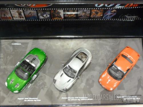 James Bond Coll. 3 Car Set (Aston Martin+Ford Thunderbird+Jaguar Xkr)